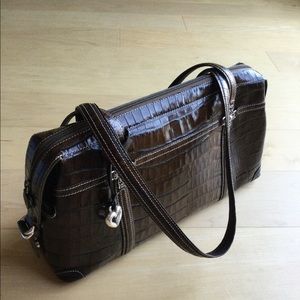 New Brighten Brown Leather Shoulder Bag